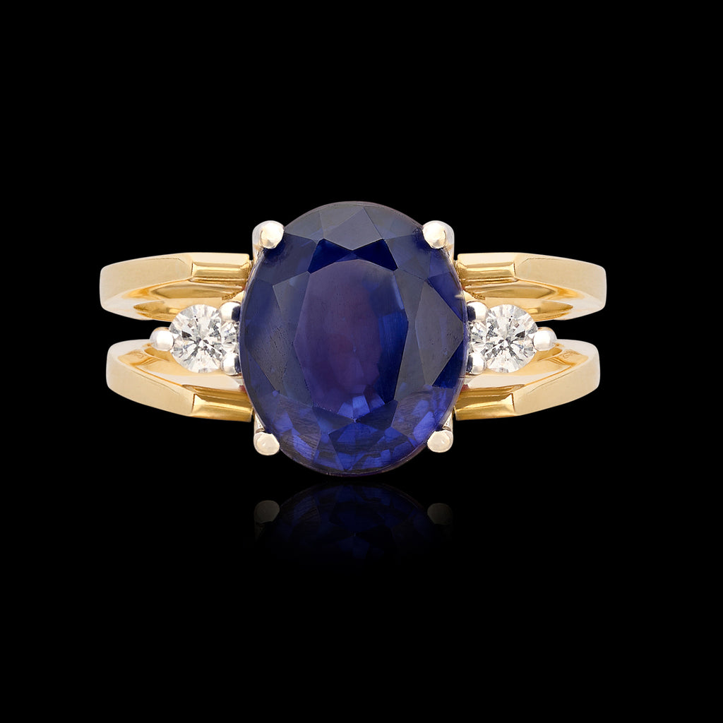 Reversible 18kt Ruby & Sapphire Ring