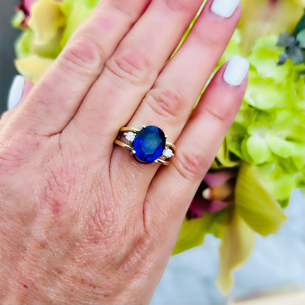 Reversible 18kt Ruby & Sapphire Ring