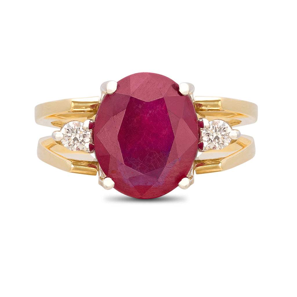 Reversible 18kt Ruby & Sapphire Ring