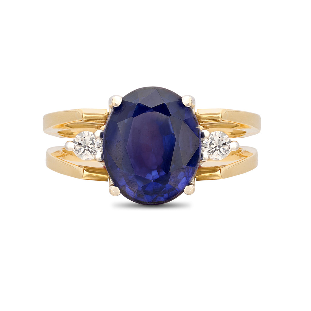 Reversible 18kt Ruby & Sapphire Ring