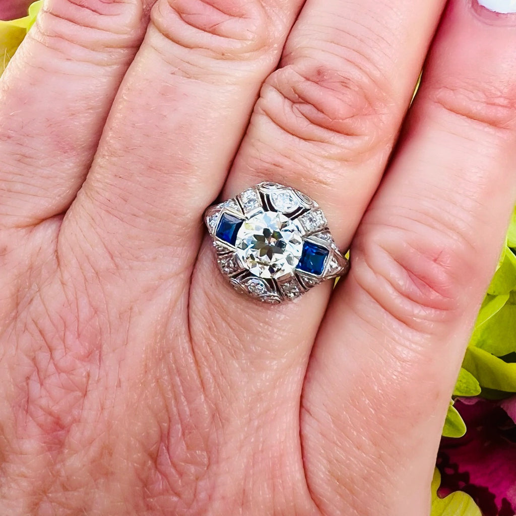 Antique Old European Cut Diamond Ring, circa early 1900's