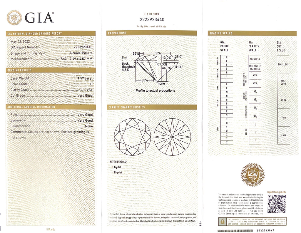 Extraordinary 3.12 carat GIA Diamond Studs