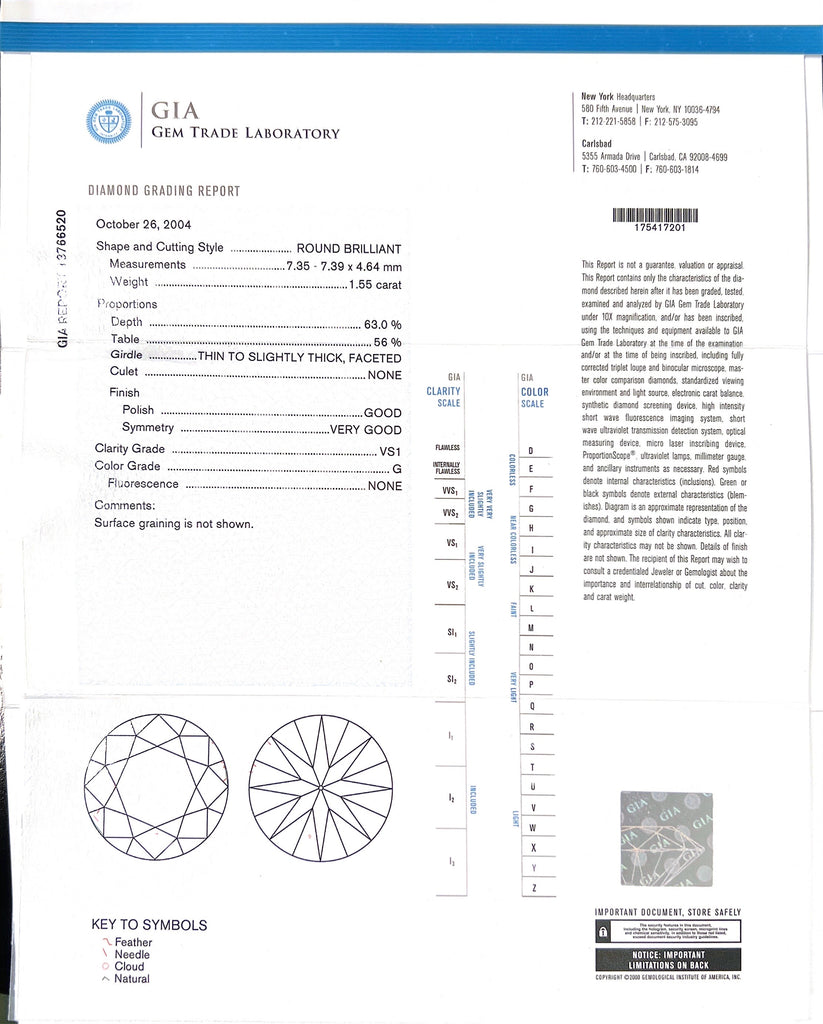 Extraordinary 3.12 carat GIA Diamond Studs