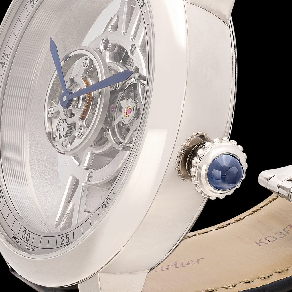 Remarkable Rotonde Astrotourbillon Skeleton Watch by Cartier