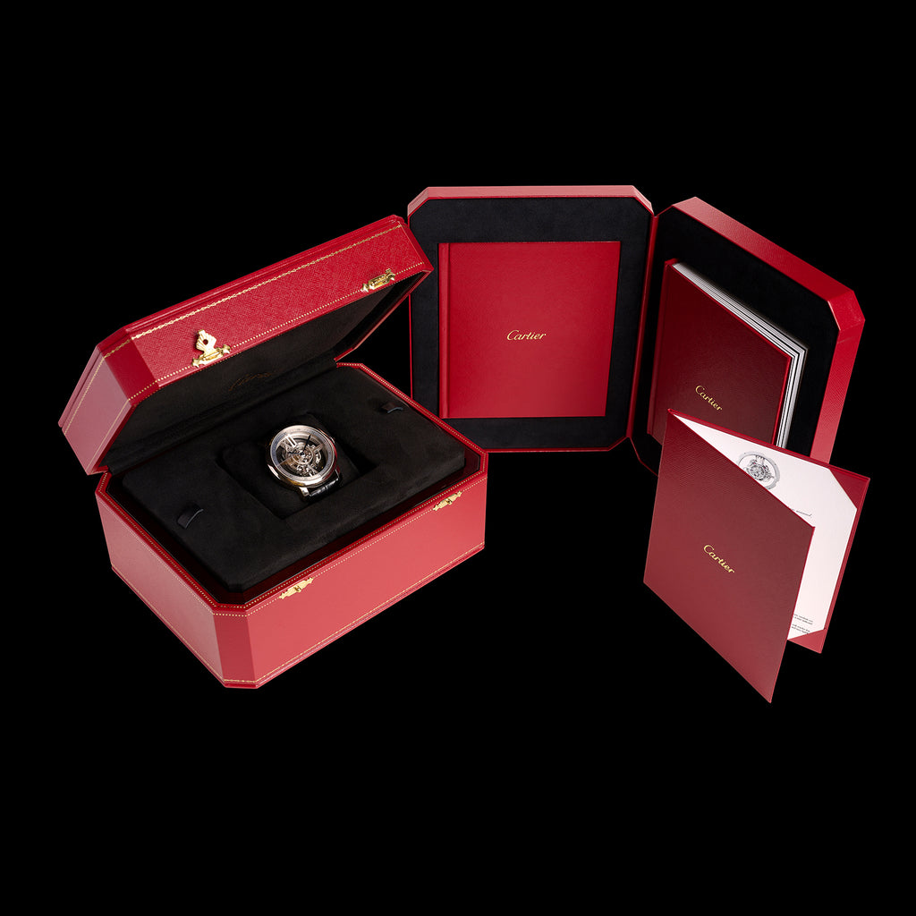 Remarkable Rotonde Astrotourbillon Skeleton Watch by Cartier