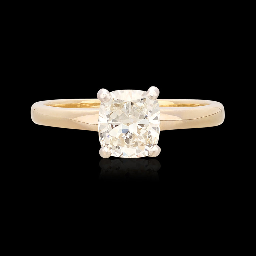 1.50-ct. Cushion Diamond & 14k Gold Engagement Ring
