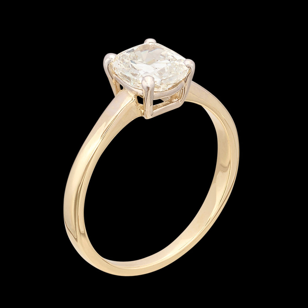 1.50-ct. Cushion Diamond & 14k Gold Engagement Ring