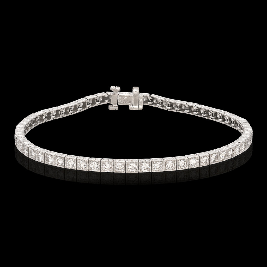 Sophia D. Diamond and Platinum Line Bracelet