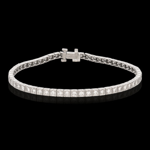Sophia D. Diamond and Platinum Line Bracelet