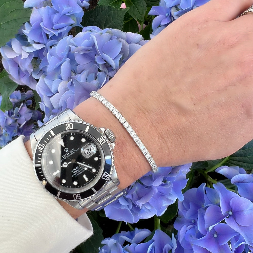 Sophia D. Diamond and Platinum Line Bracelet