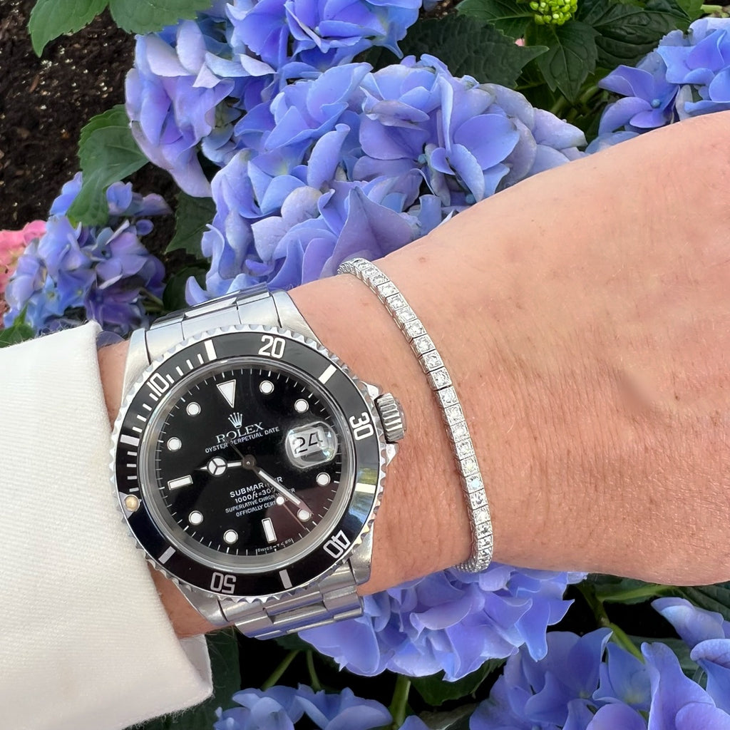 Sophia D. Diamond and Platinum Line Bracelet