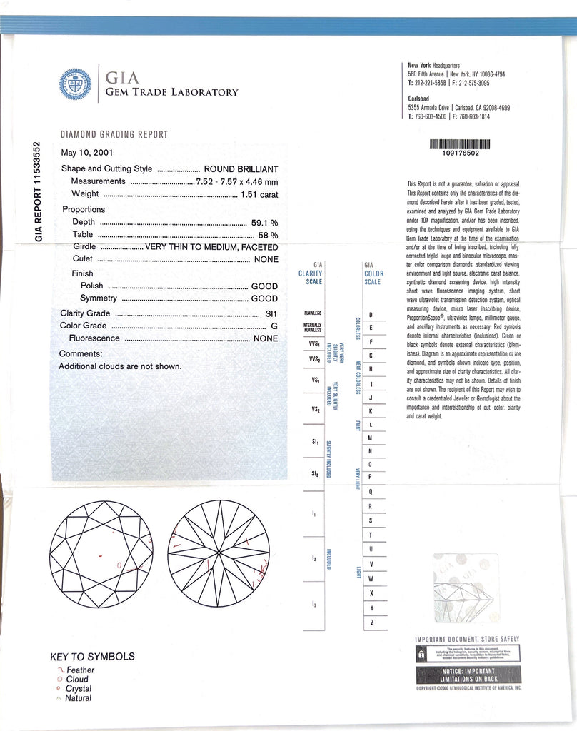 Stunning 3.07 carat GIA Round Diamond Studs