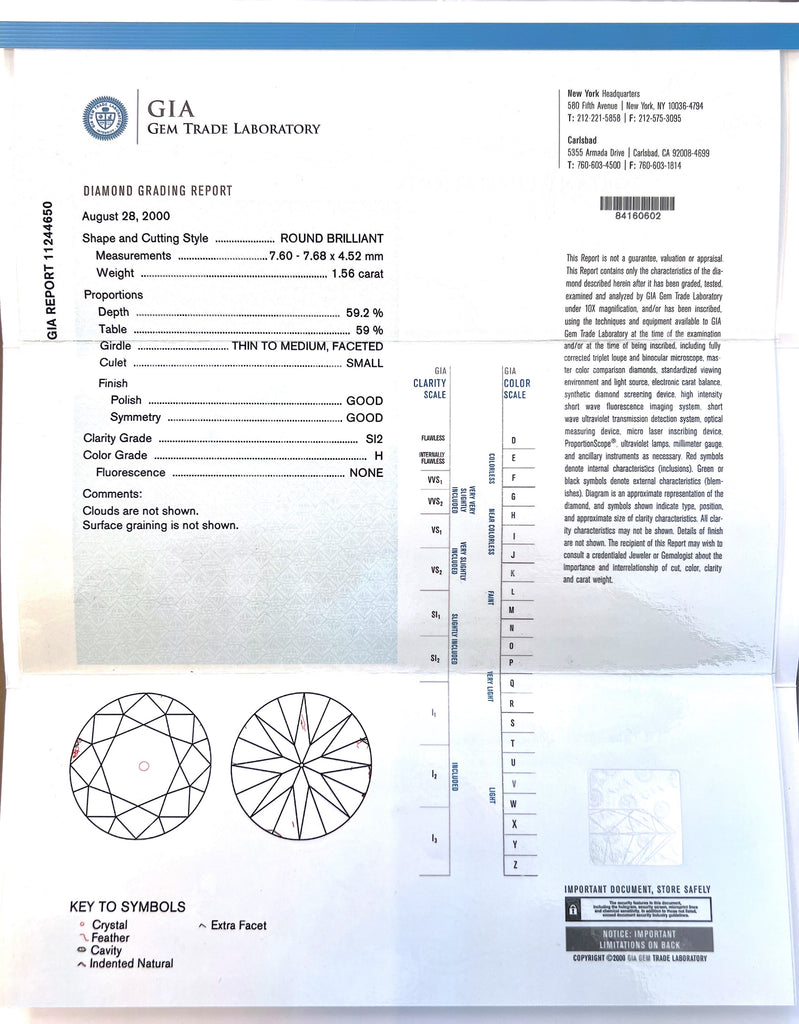 Stunning 3.07 carat GIA Round Diamond Studs