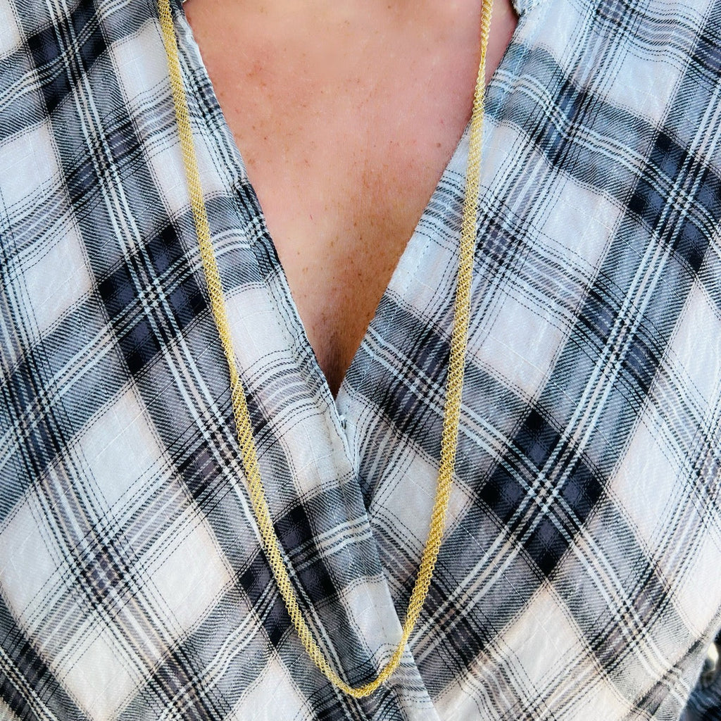 Tiffany & Co. 18k Gold Mesh Necklace by Elsa Peretti