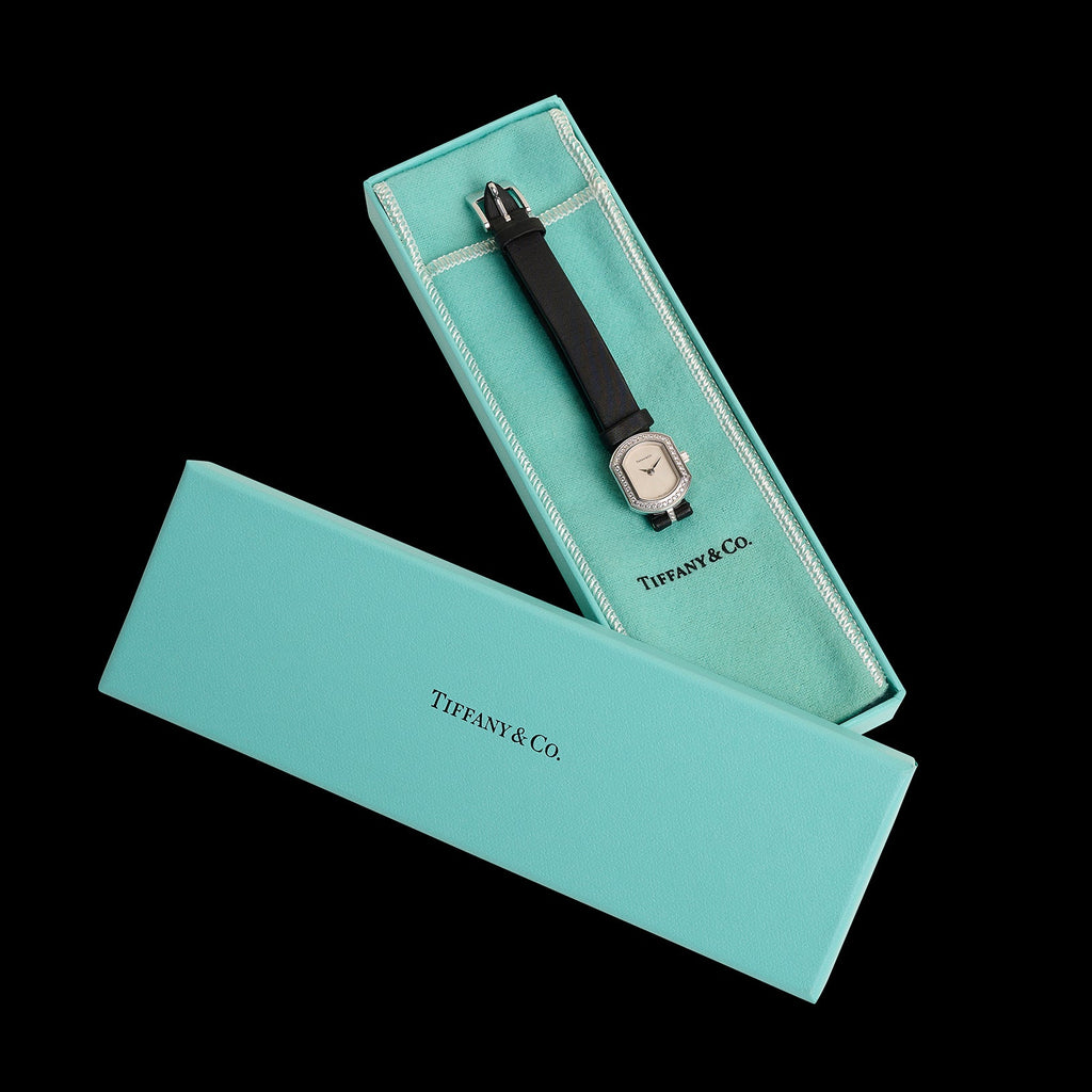 Tiffany & Co. Ladies Diamond & 18k White Gold Wristwatch