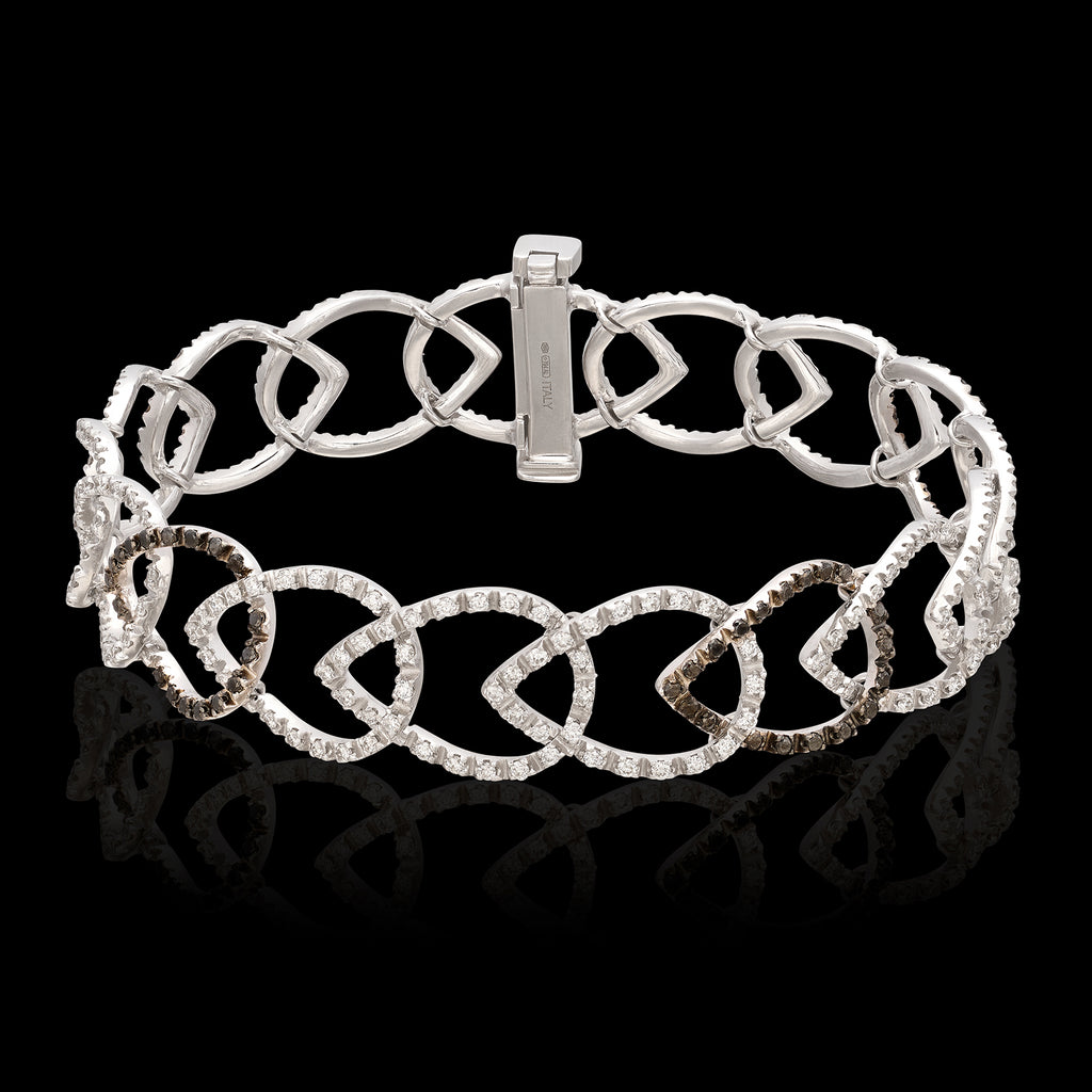 Alex Ball Diamond and 18K White Gold Bracelet