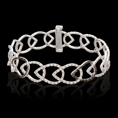 Alex Ball Diamond and 18K White Gold Bracelet