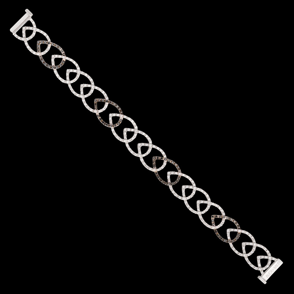 Alex Ball Diamond and 18K White Gold Bracelet