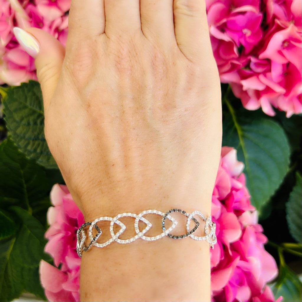 Alex Ball Diamond and 18K White Gold Bracelet