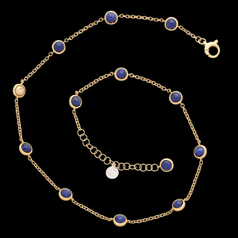 Pallavidini Lapis Lazuli, Diamond & 18k Gold Necklace