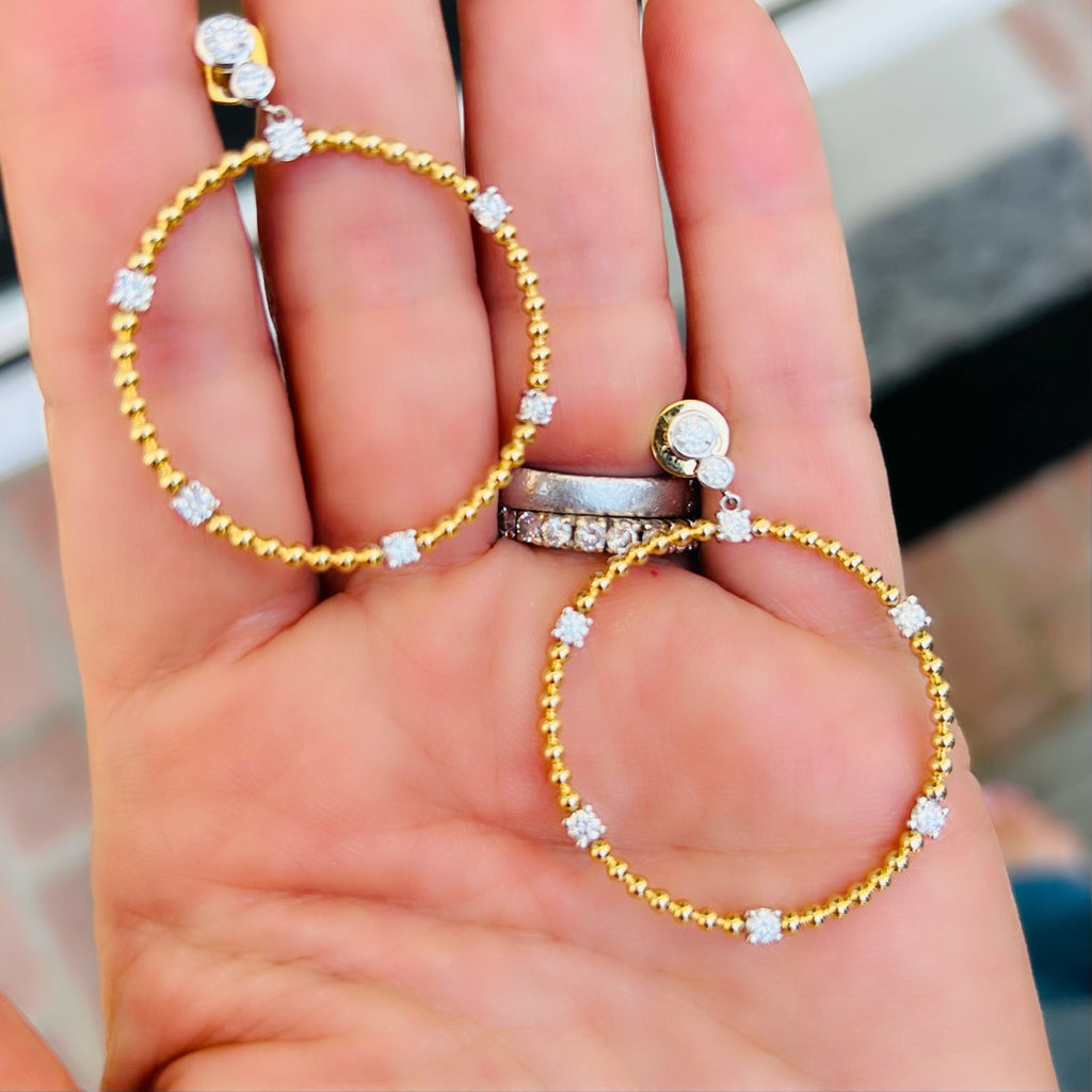 Maria Canale Diamond & 18k Gold 'Flapper' Earrings