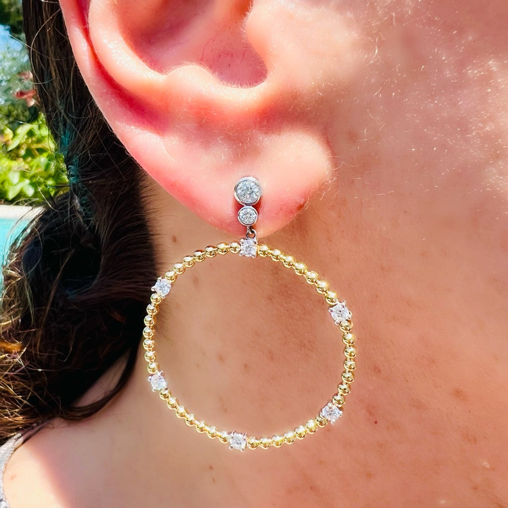 Maria Canale Diamond & 18k Gold 'Flapper' Earrings