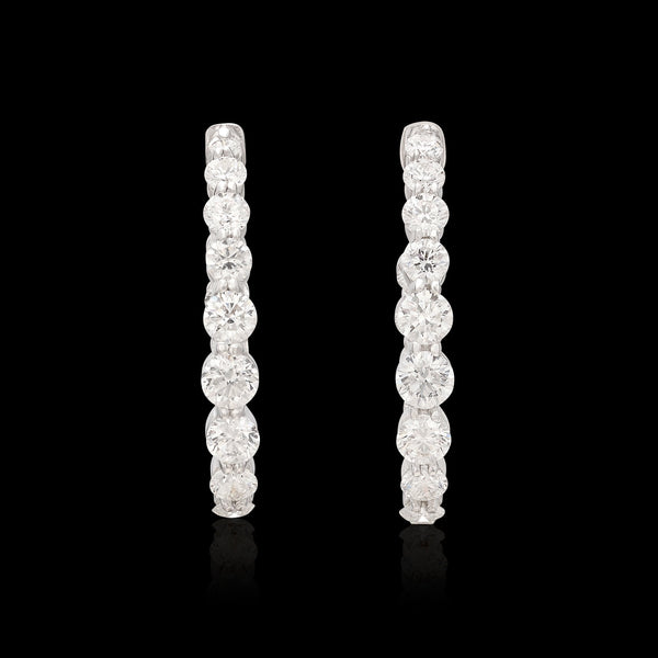Maria Canale Diamond & 18k White Gold Earrings - 66mint Fine Estate Jewelry