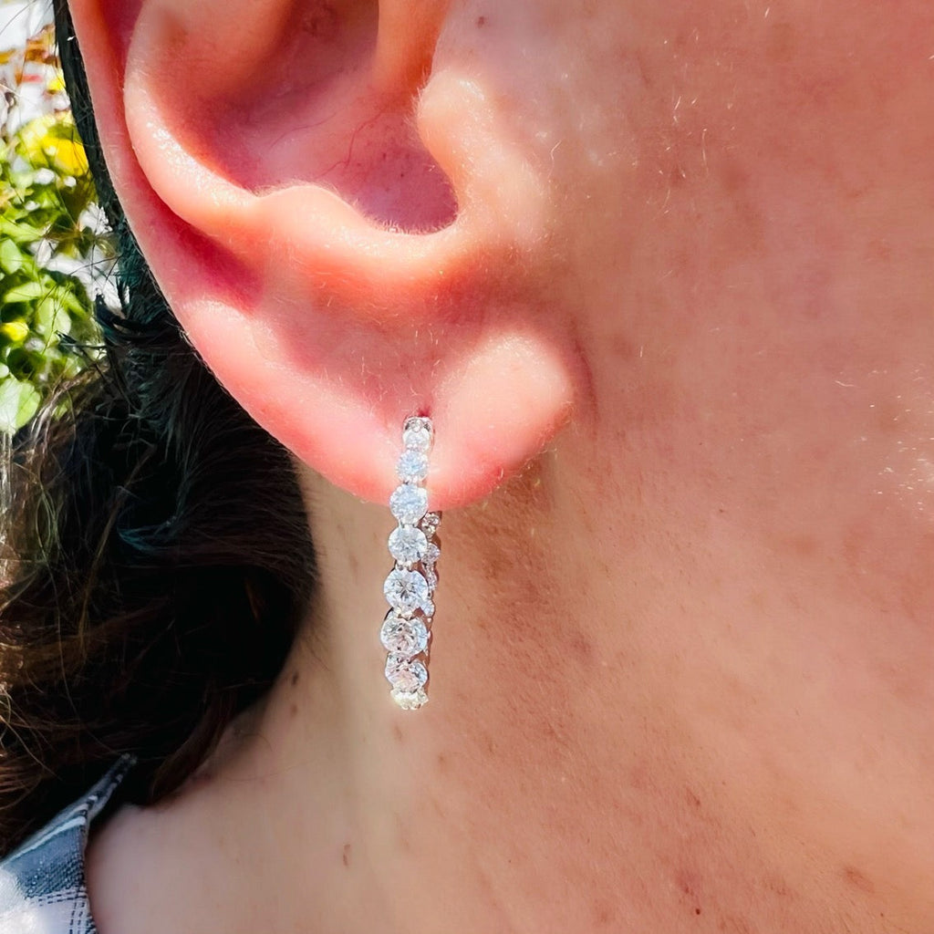 Maria Canale Diamond & 18k White Gold Earrings