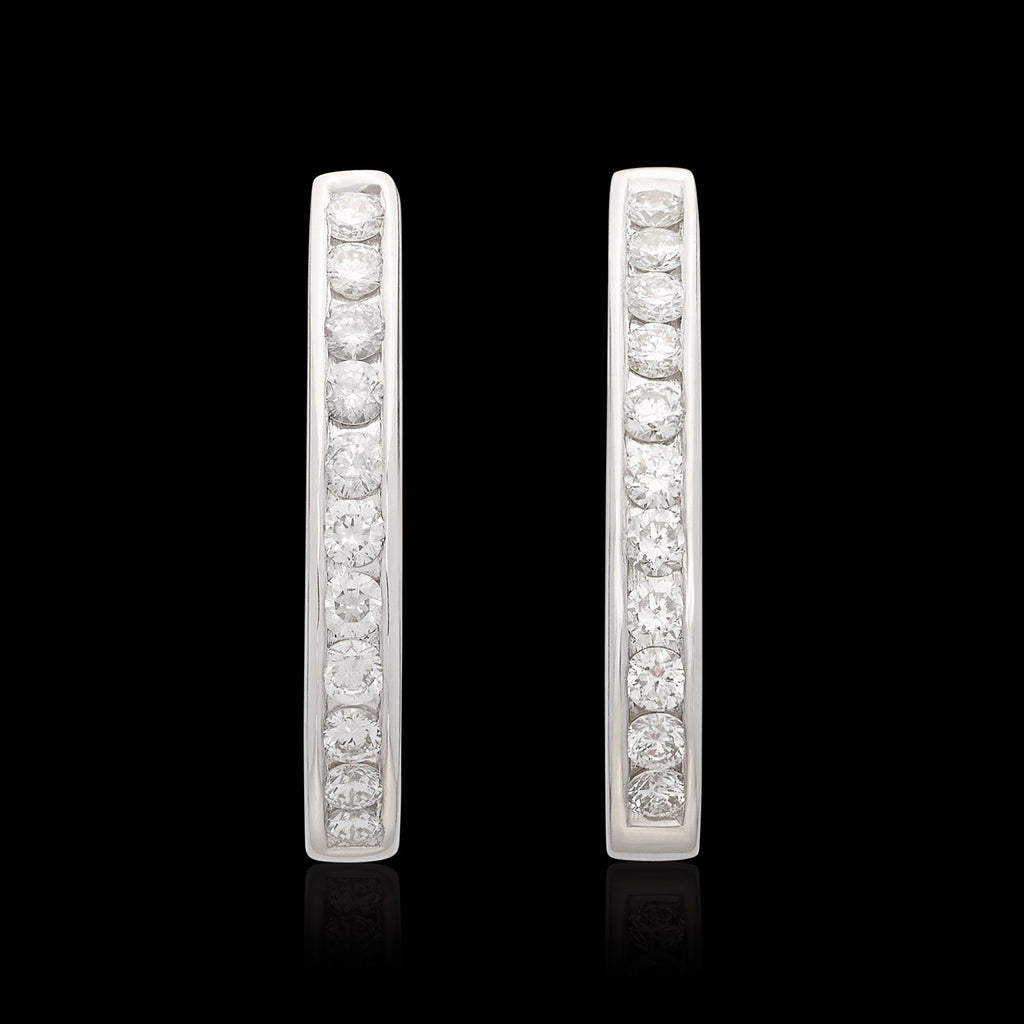 Maria Canale Diamond & 18k White Gold Earrings