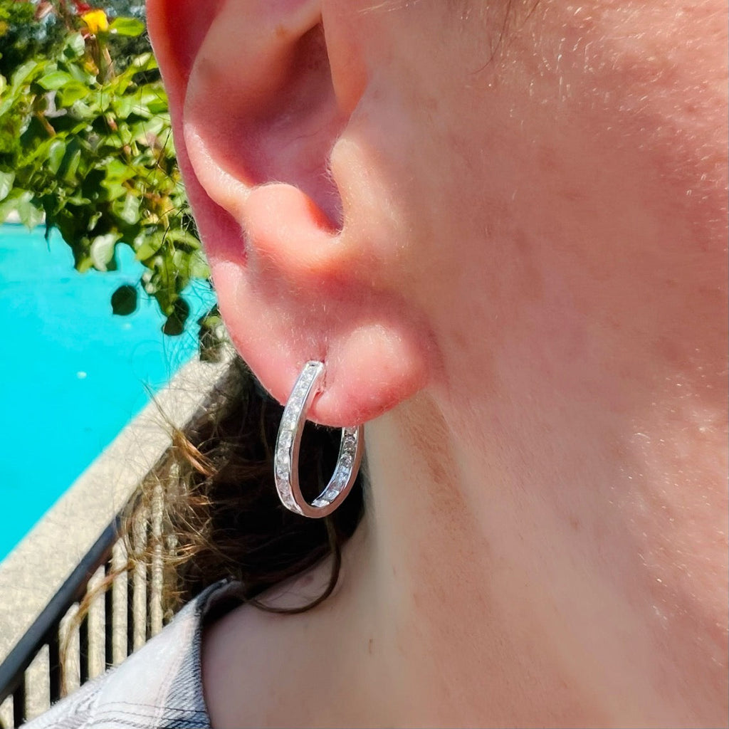 Maria Canale Diamond & 18k White Gold Earrings