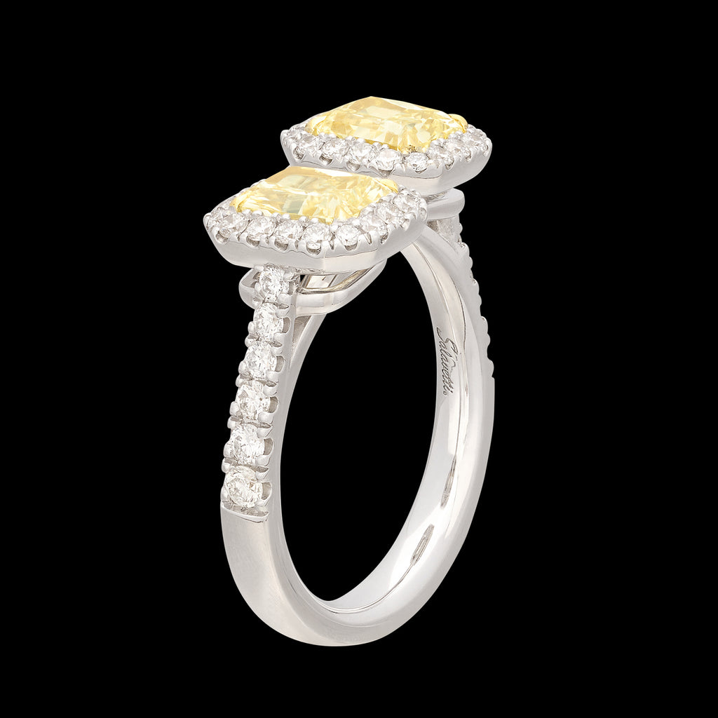Salavetti Toi Et Moi Yellow Diamond Ring