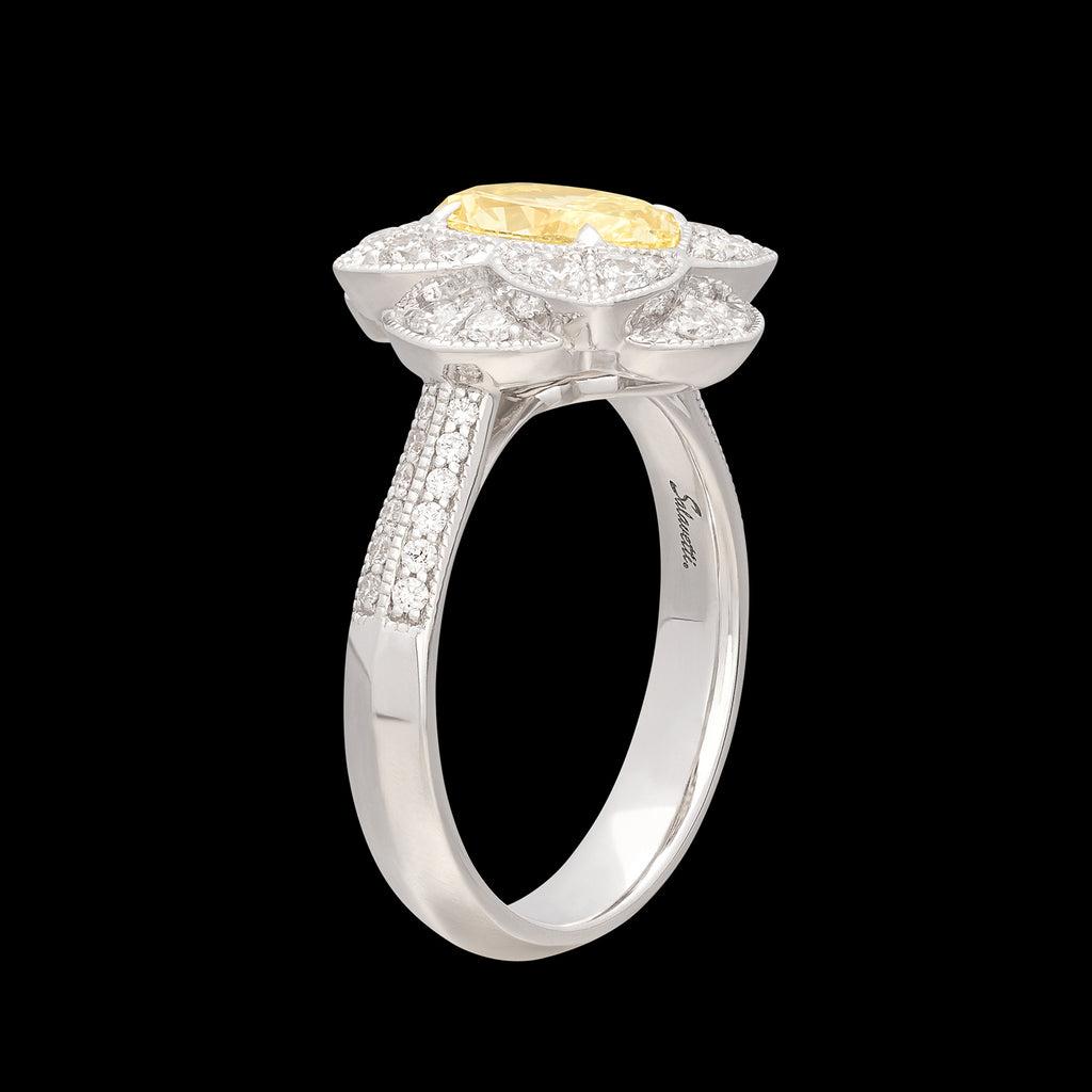 Salavetti Fancy Yellow 1.35-ct. Oval Diamond Ring