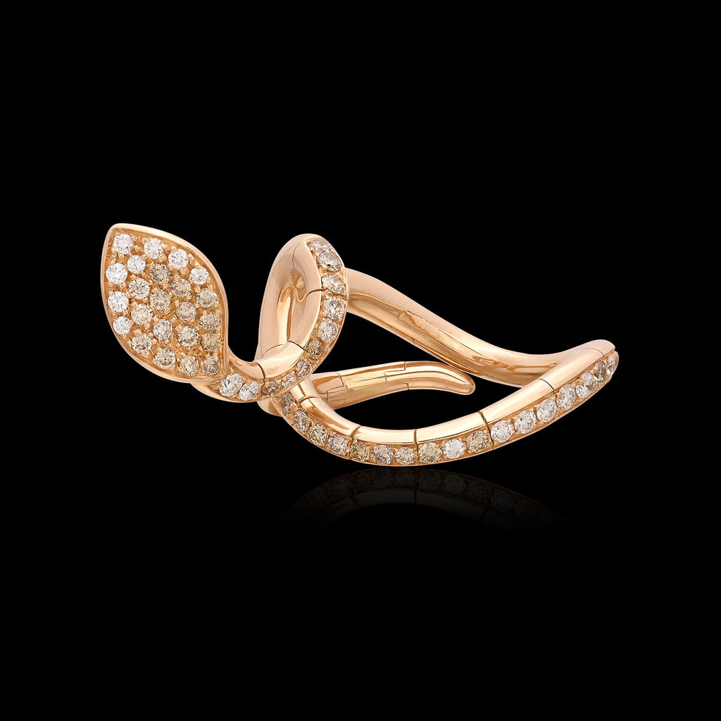 Pasquale Bruni Diamond & 18k Rose Gold Ring, Italy