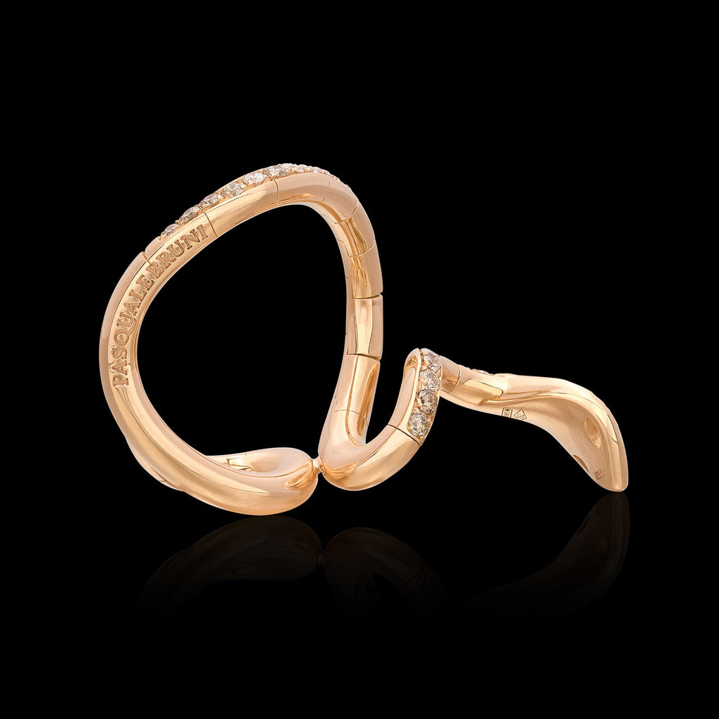 Pasquale Bruni Diamond & 18k Rose Gold Ring, Italy