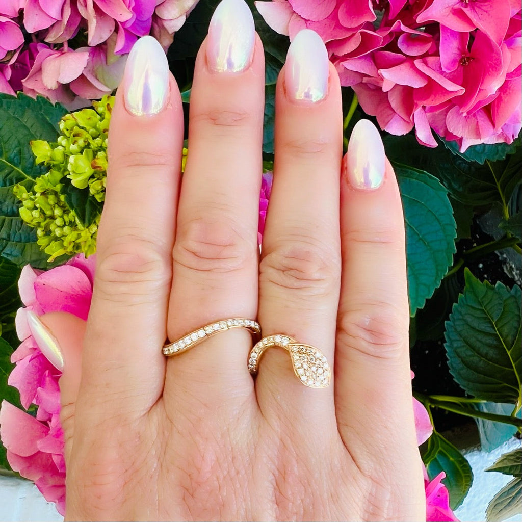 Pasquale Bruni Diamond & 18k Rose Gold Ring, Italy