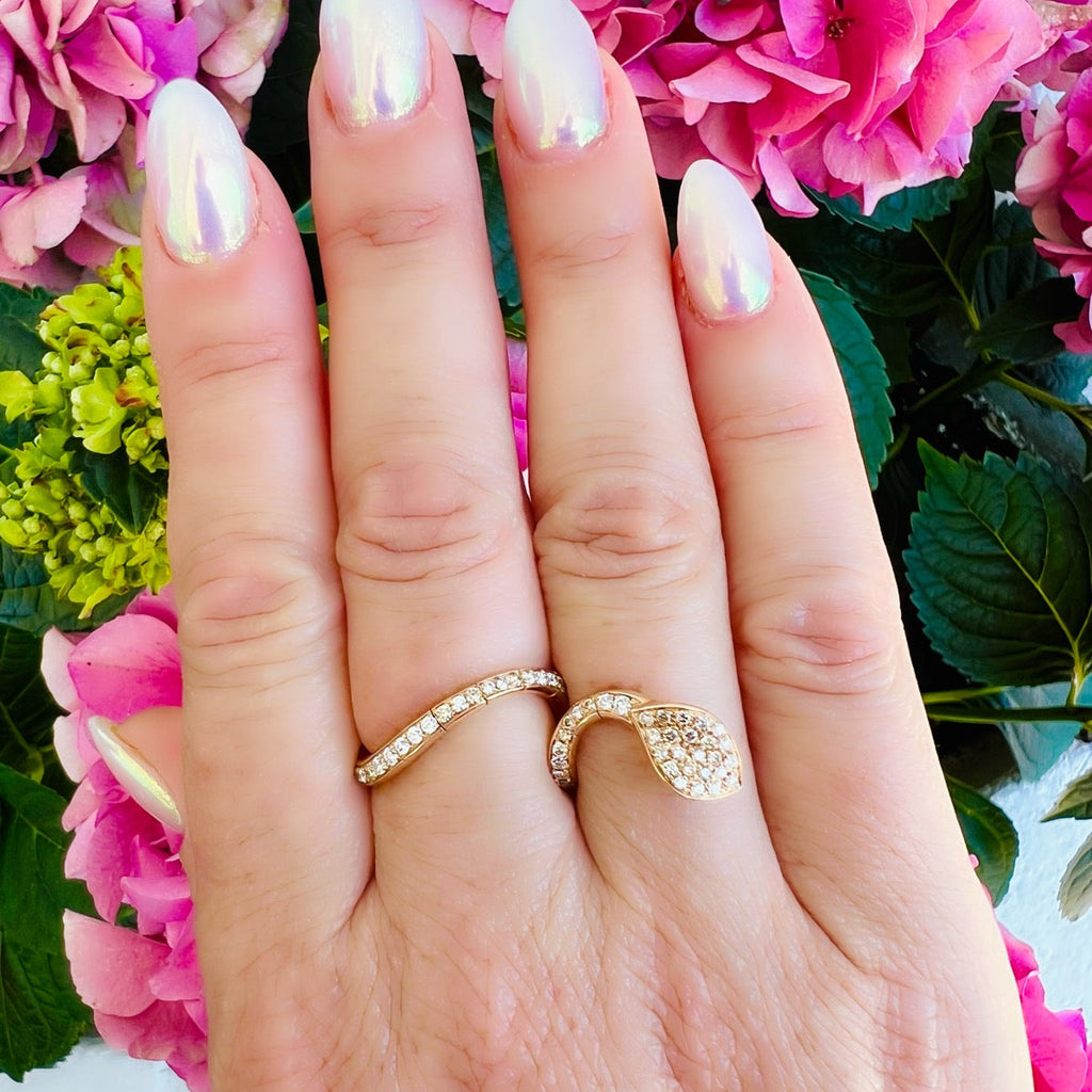 Pasquale Bruni Diamond & 18k Rose Gold Ring, Italy