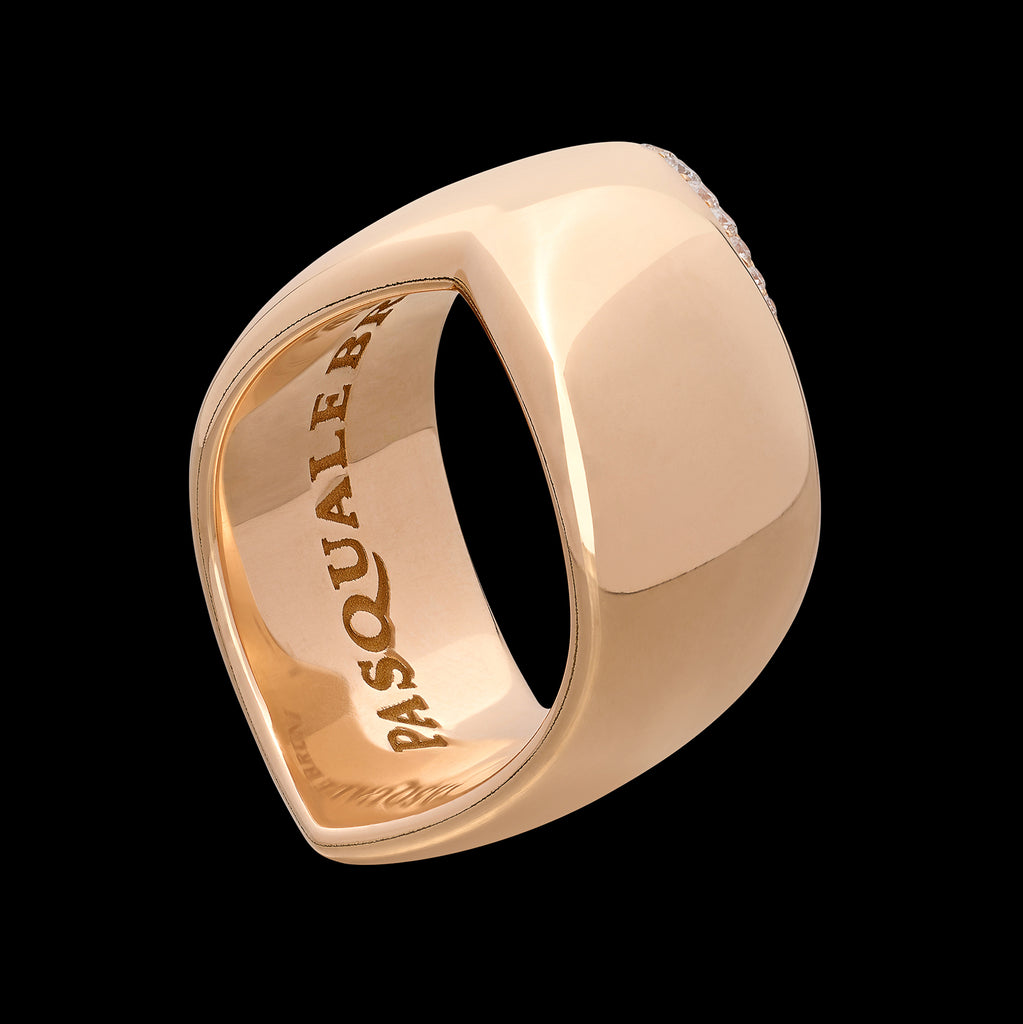 Pasquale Bruni Diamond & 18k Rose Gold Ring, Italy
