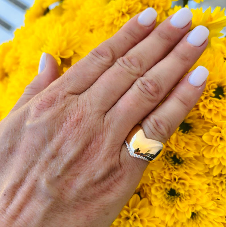 Pasquale Bruni Diamond & 18k Rose Gold Ring, Italy