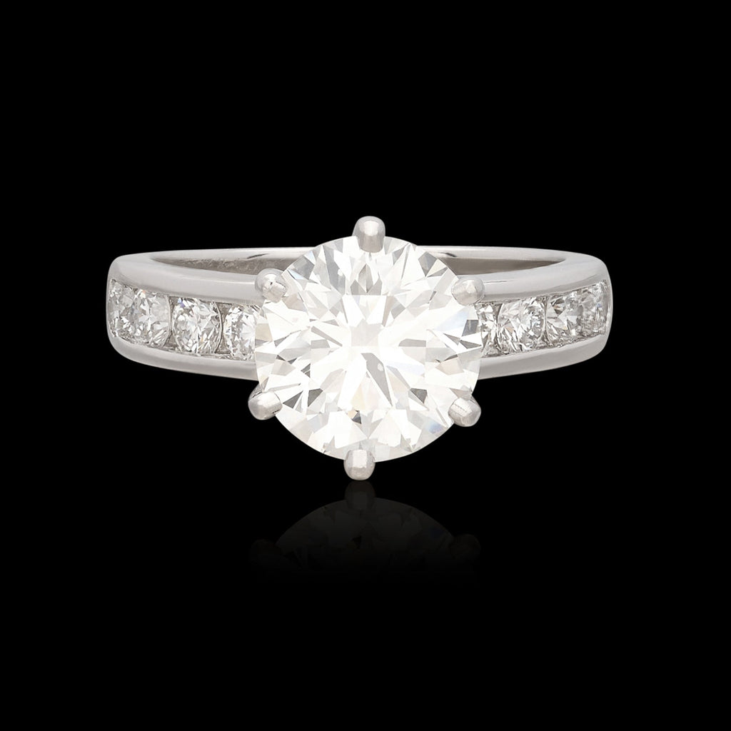 3.01 carat Diamond Platinum Ring by Tiffany & Co.