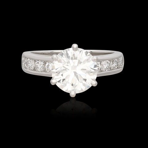 3.01 carat Diamond Platinum Ring by Tiffany & Co.