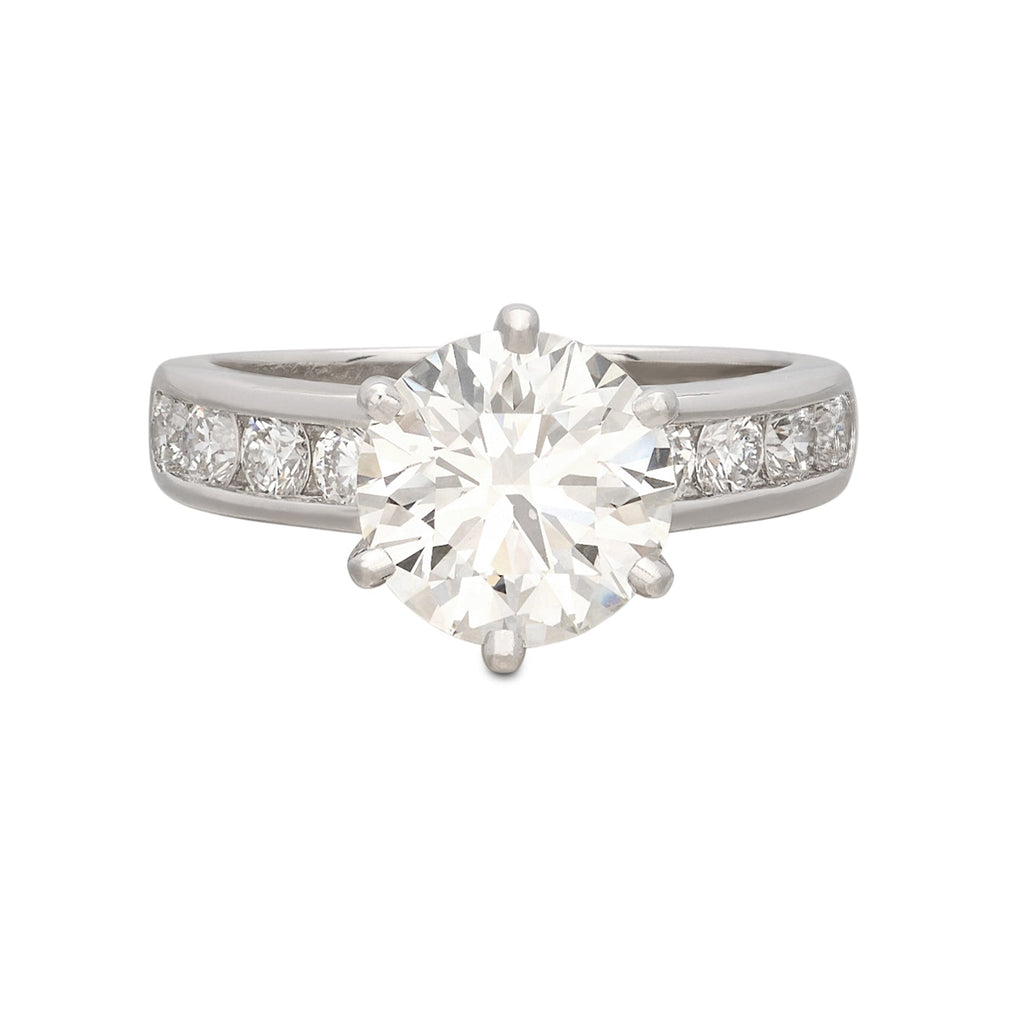 3.01 carat Diamond Platinum Ring by Tiffany & Co.