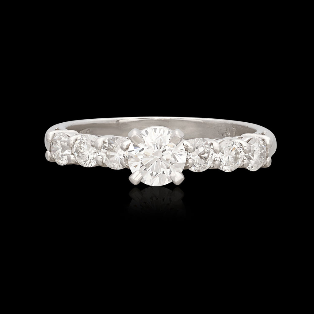 Classic Platinum Diamond Engagement Ring