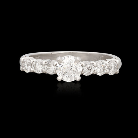 Classic Platinum Diamond Engagement Ring