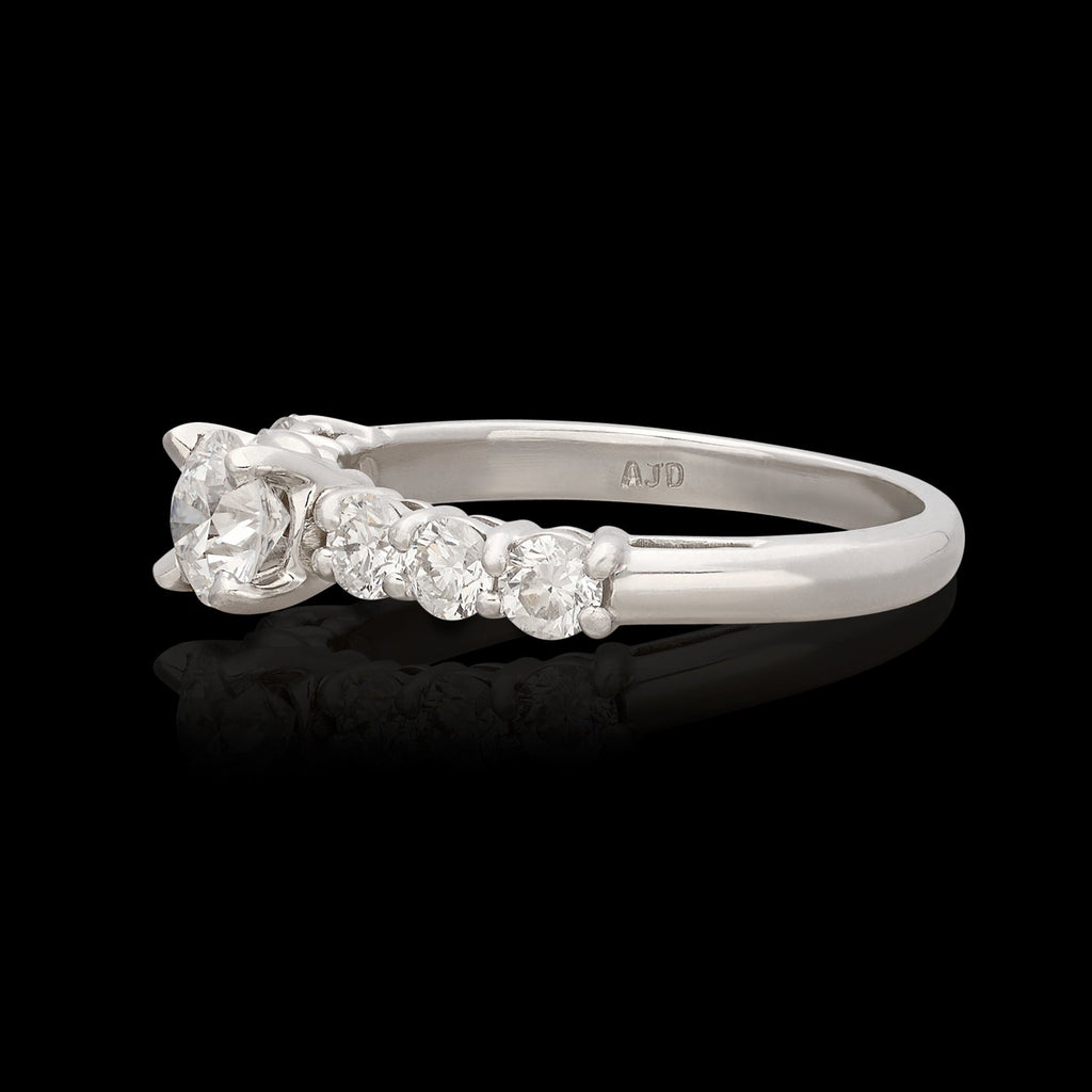 Classic Platinum Diamond Engagement Ring