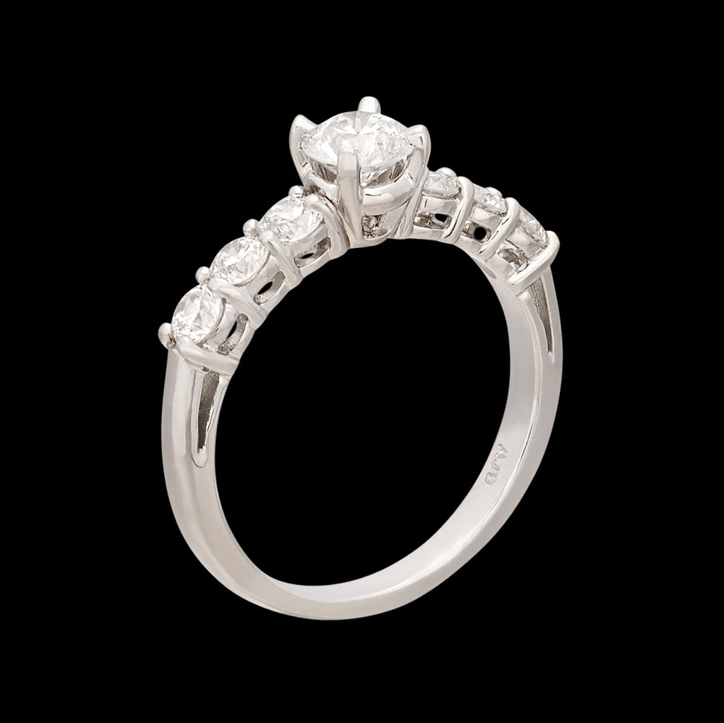 Classic Platinum Diamond Engagement Ring