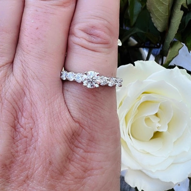 Classic Platinum Diamond Engagement Ring