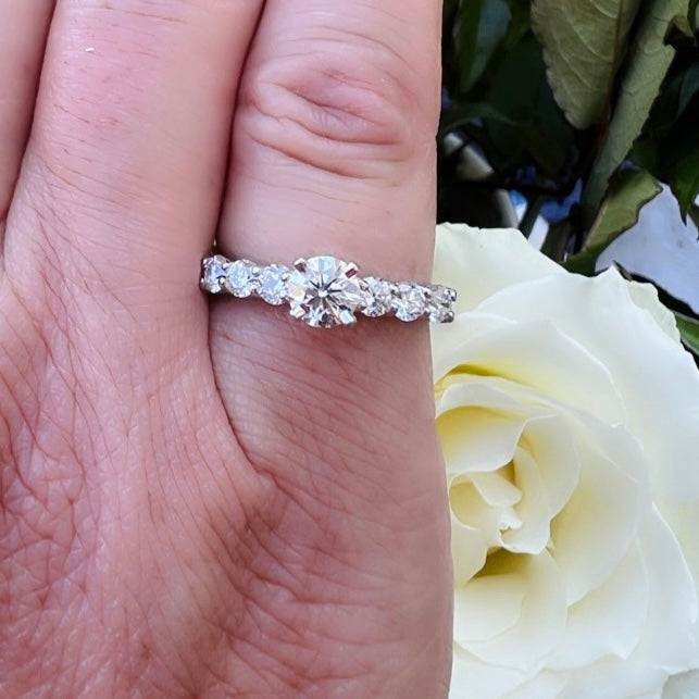 Classic Platinum Diamond Engagement Ring
