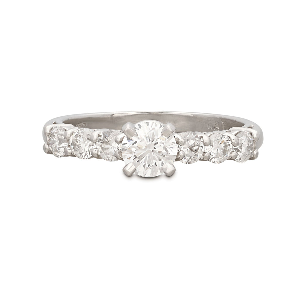 Classic Platinum Diamond Engagement Ring