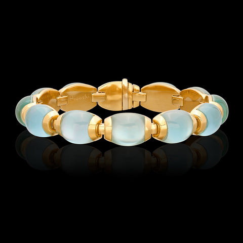 18 karat Yellow Gold Moon Stone Bracelet