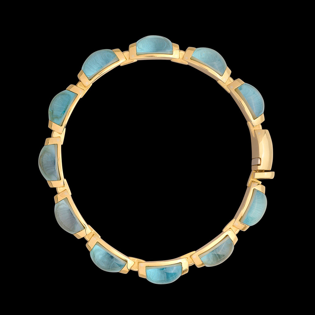 18 karat Yellow Gold Moon Stone Bracelet